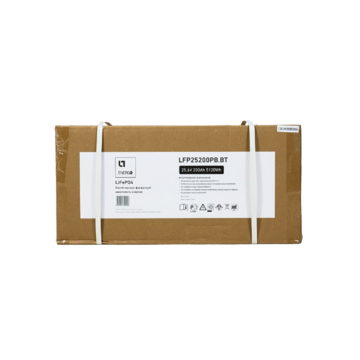 LFP накопитель энергии LTE ESS 25.6 В/200 Ач/5.12 кВтч, пл.корпус, Bluetooth