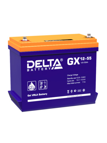 Аккумуляторная батарея DELTA GX (GEL AGM) GX 12-55
